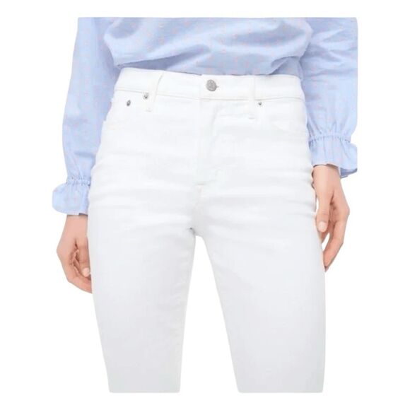 J. Crew Full Length Flare Jeans White Signature Stretch Denim 31 - Picture 2 of 11